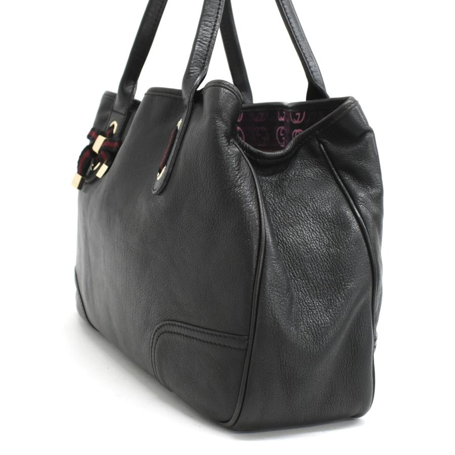 GUCCI（グッチ） プリンシー トートバッグ 163805 レザー ブラック 