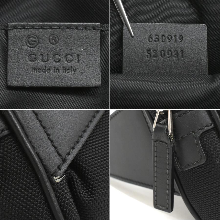 GUCCI（グッチ） ベルトバッグ ボディバッグ 630919 ブラック ウェブ