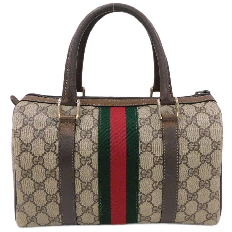 GUCCI（グッチ） ミニボストンバッグ 40・3841 ブラウン系 シェリーGG