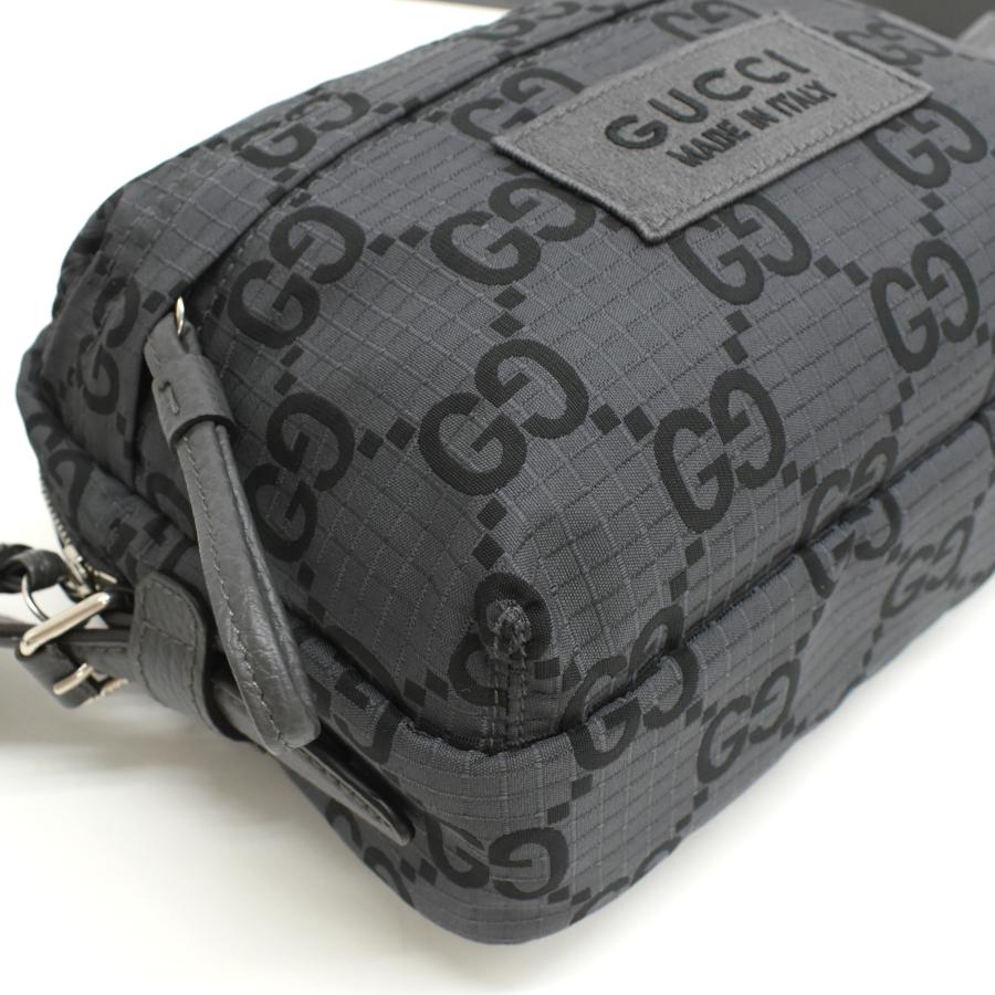 新品同様 グッチ ショルダーバッグ 767931 FACPK GGリサイクルポリエステル グレー GUCCI_5