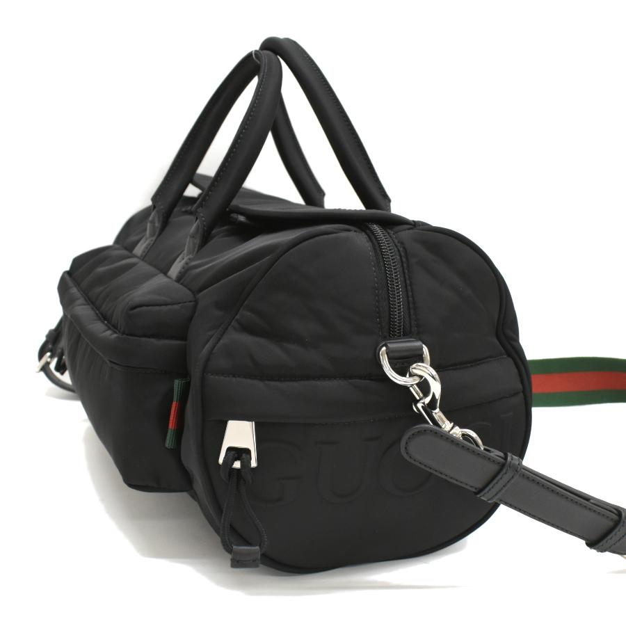 メンズ GUCCI グッチ シェリーライン ナイロン 2way ボストンバッグ