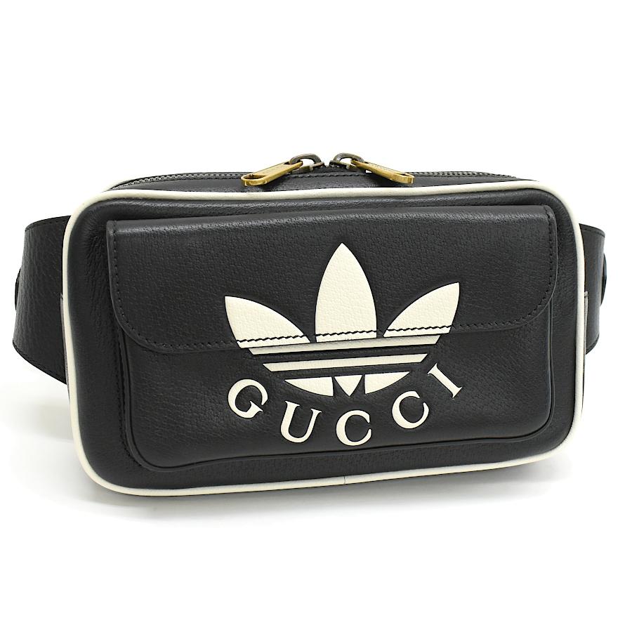 【タグ付き未使用】GUCCI×adidas ウエストポーチ トレフォイルロゴ タグ付き未使用】GUCCI×adidas ウエストポーチ トレフォイルロゴ 楽天