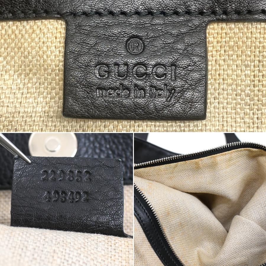 GGキャンバス グッチ アイコンビット ショルダー トートバッグ 229852