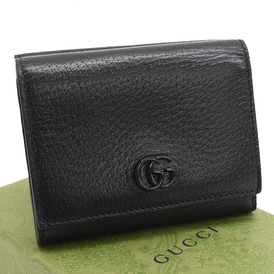 未使用品 グッチ ダブルG コンパクト財布 三つ折り財布 722732 GG 