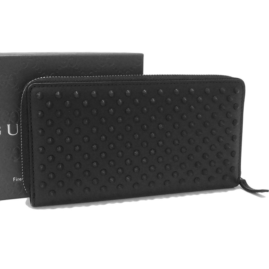 GUCCI グッチ 長財布 ブラック GUCCI（グッチ） 未使用品 ラウンドファスナー長財布 ブラック 箱付き