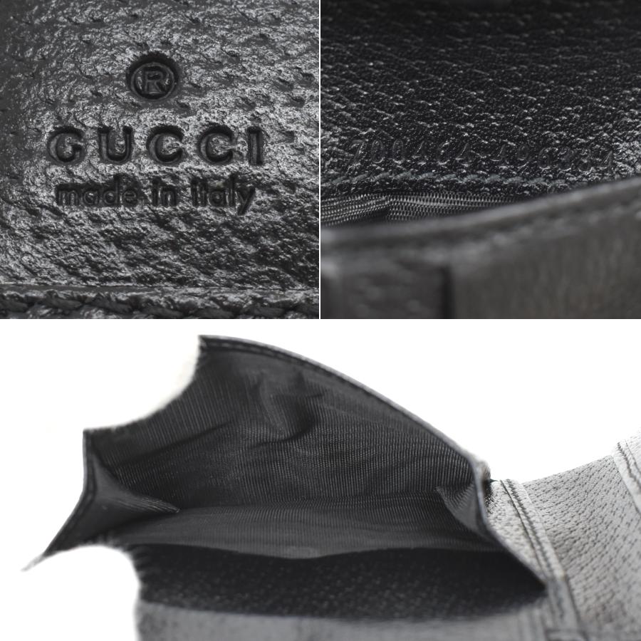 GUCCI（グッチ） 新品同様 二つ折り財布 700464 ホースビット レザー