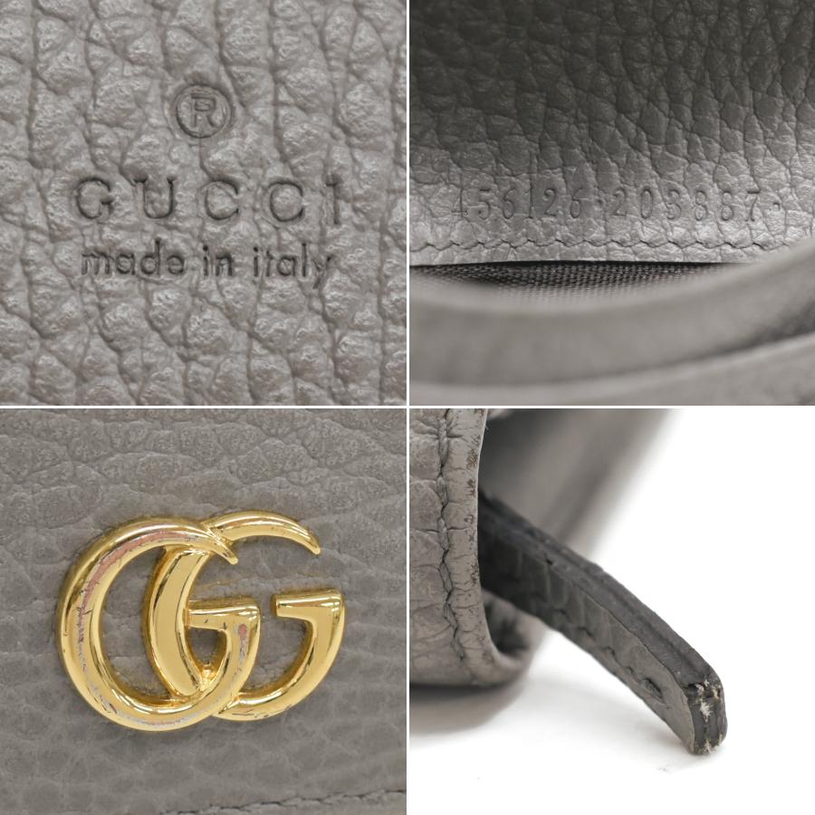 GG Marmont グッチ ダブルG ミニウォレット 二つ折り財布 456126 GG