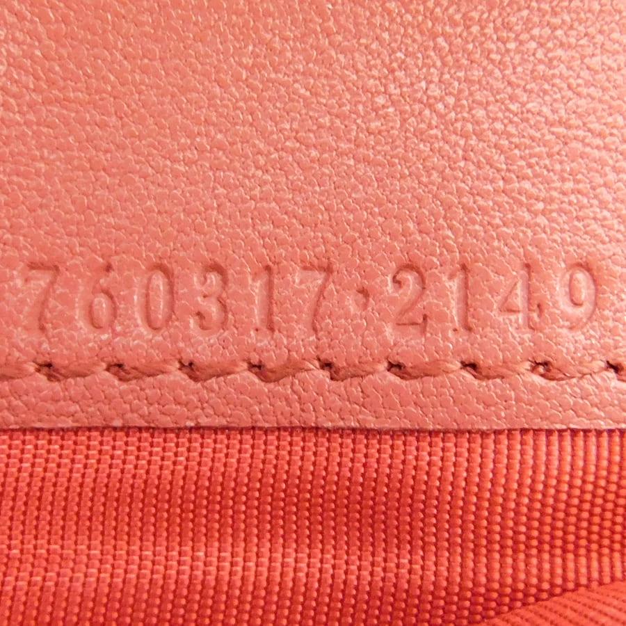 GUCCI（グッチ） コンパクト財布 760317 レッド系 レザー インター
