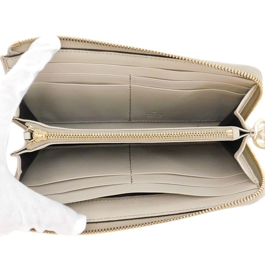 GUCCI（グッチ） L字ファスナー長財布 295671 グレー系 レザー
