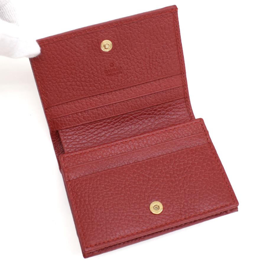 GG 新品同様 グッチ カードケース ウォレット 二つ折り財布 456126