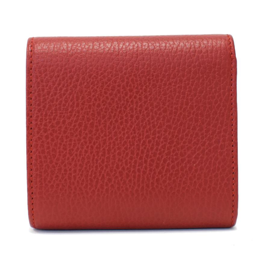 ダブルG 新品同様 グッチ GG ミディアムウォレット 二つ折り財布