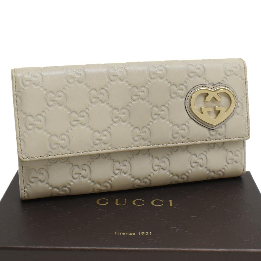 GUCCI（グッチ） 長財布 251861 グッチシマ オフホワイト レザー 