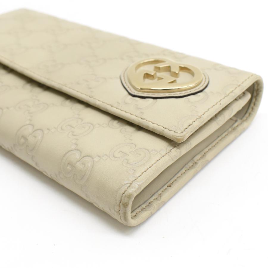 GUCCI（グッチ） 長財布 251861 グッチシマ オフホワイト レザー 