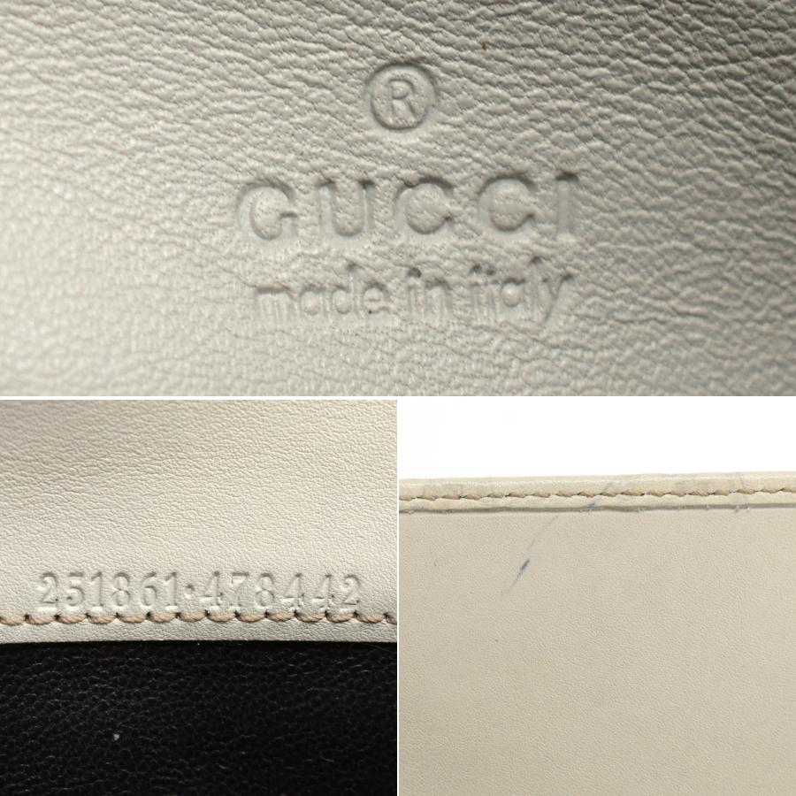 GUCCI（グッチ） 長財布 251861 グッチシマ オフホワイト レザー 