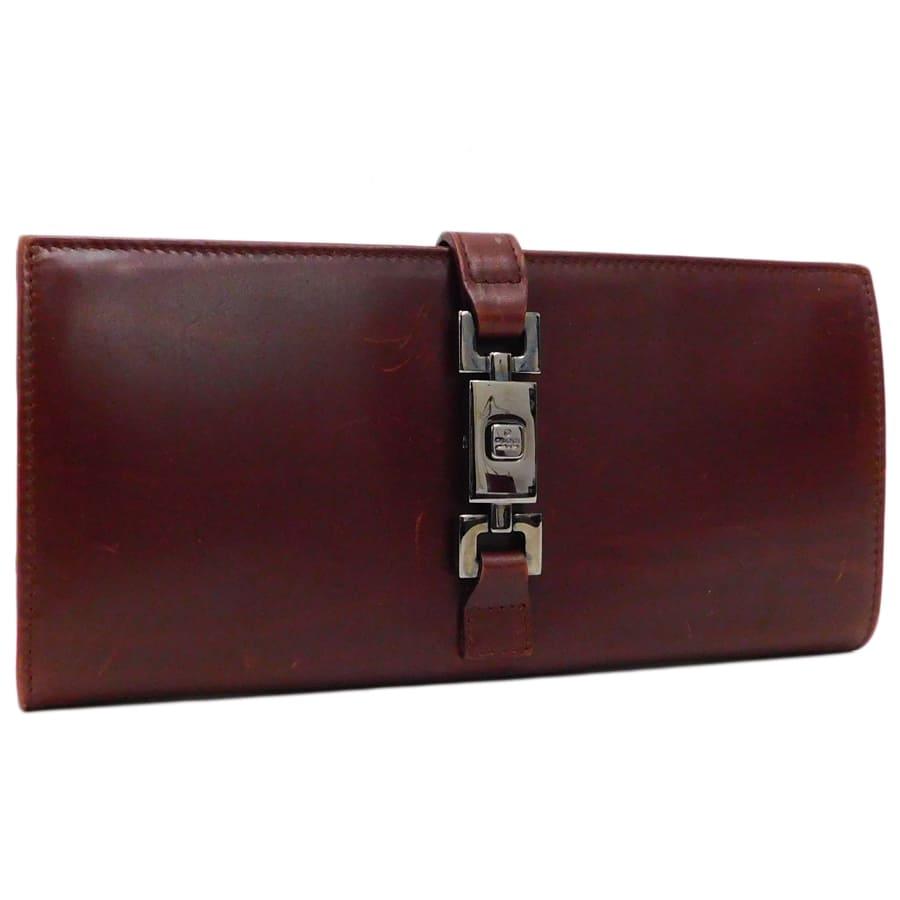 GUCCI（グッチ） 長財布 035・2067・2134 ボルドー系 レザー