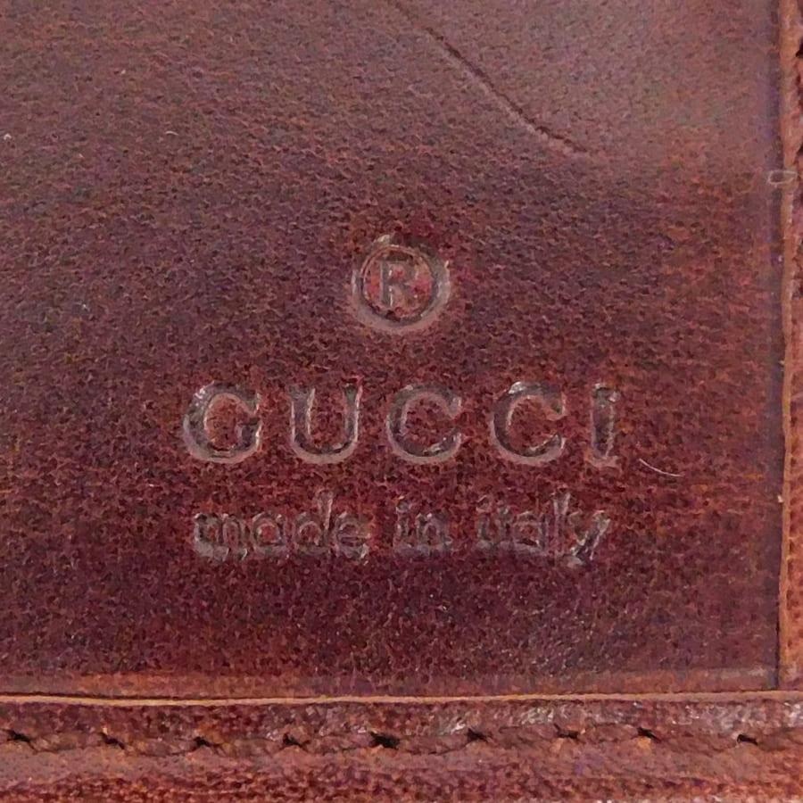 GUCCI（グッチ） 長財布 035・2067・2134 ボルドー系 レザー