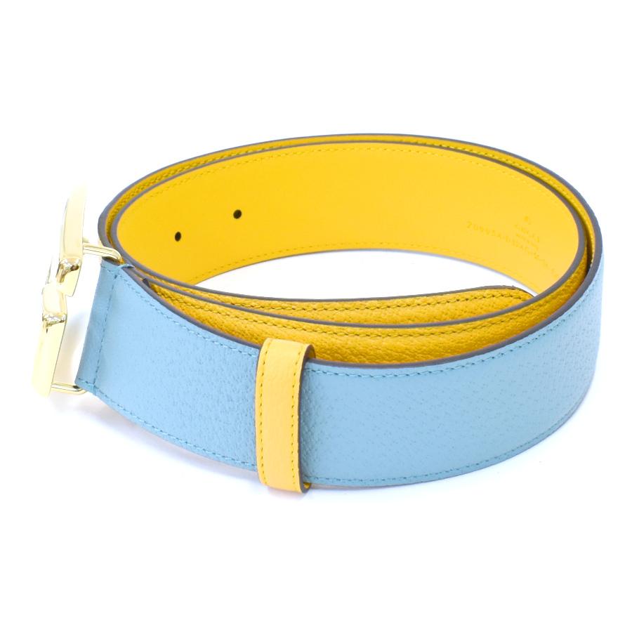 GUCCI（グッチ） 新品同様 ベルト 709954 Gバックル レザー バイカラー