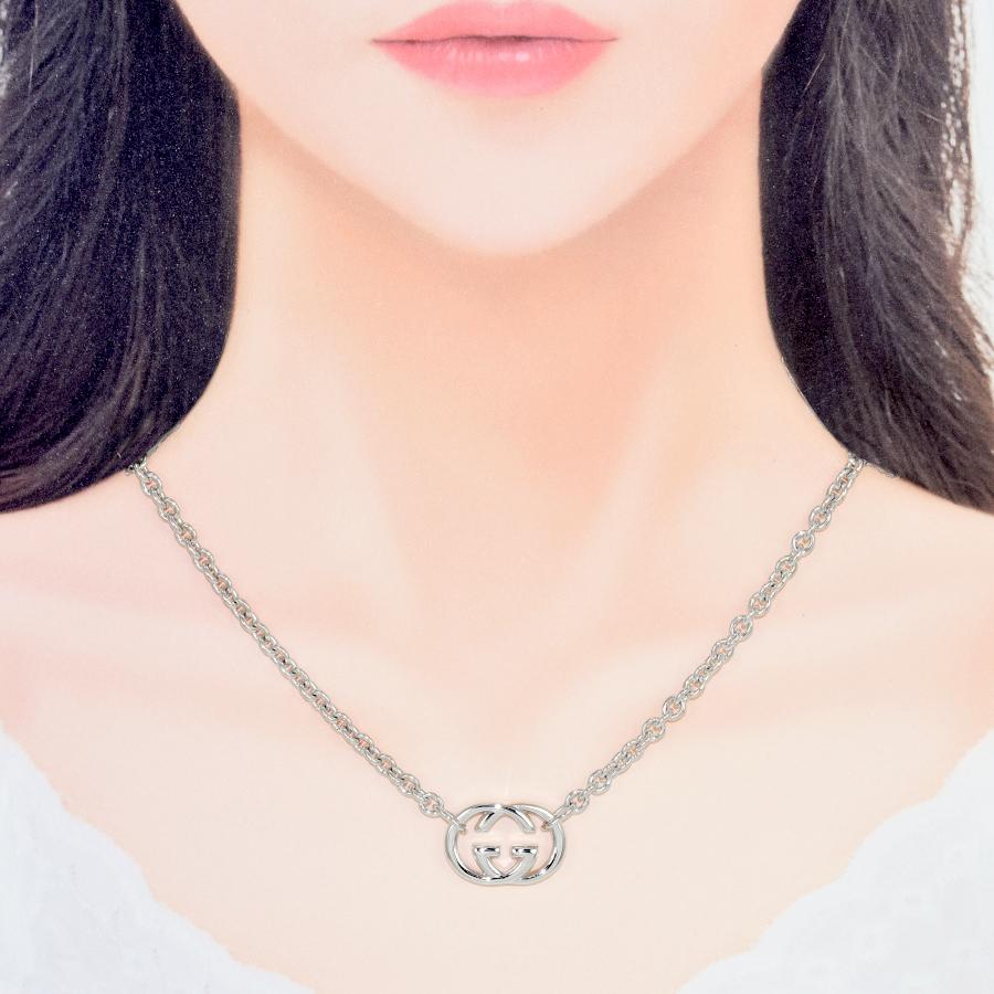 GUCCI（グッチ） 新品同様 インターロッキングG ペンダント ネックレス