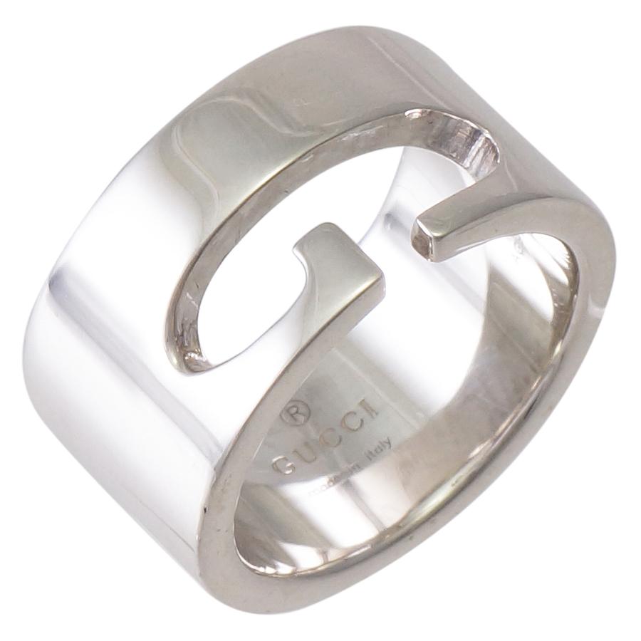 グッチ リング シルバー925 SV925 Ag925 Gモチーフ 7号 表記サイズ：8