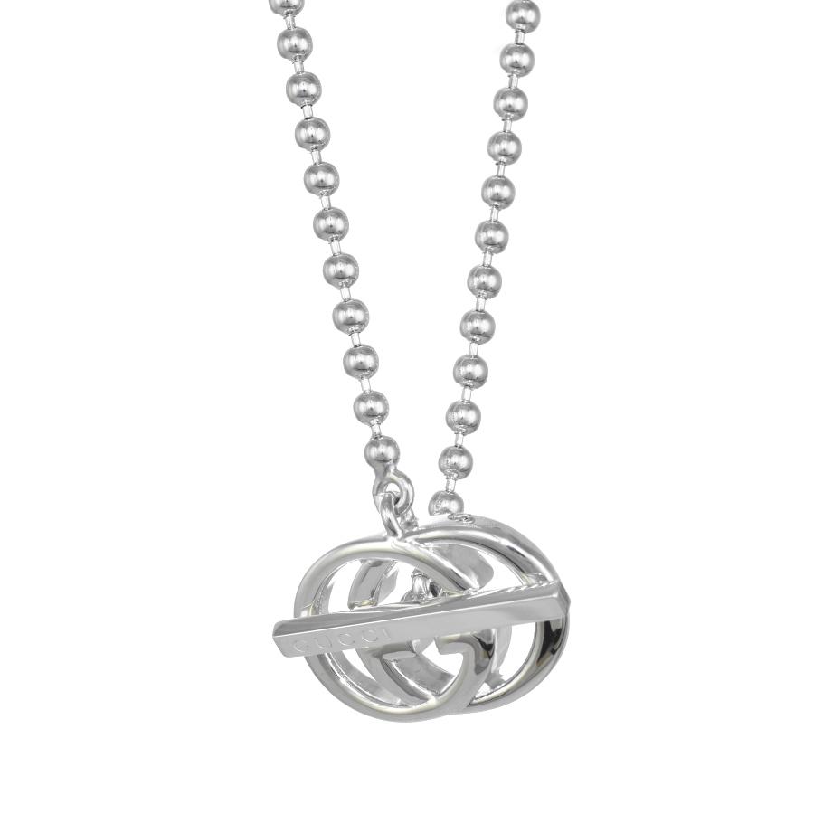 GUCCI（グッチ） 新品同様 インターロッキングG ペンダント ネックレス 216435 J8400 8106 シルバー925 GUCCI ...