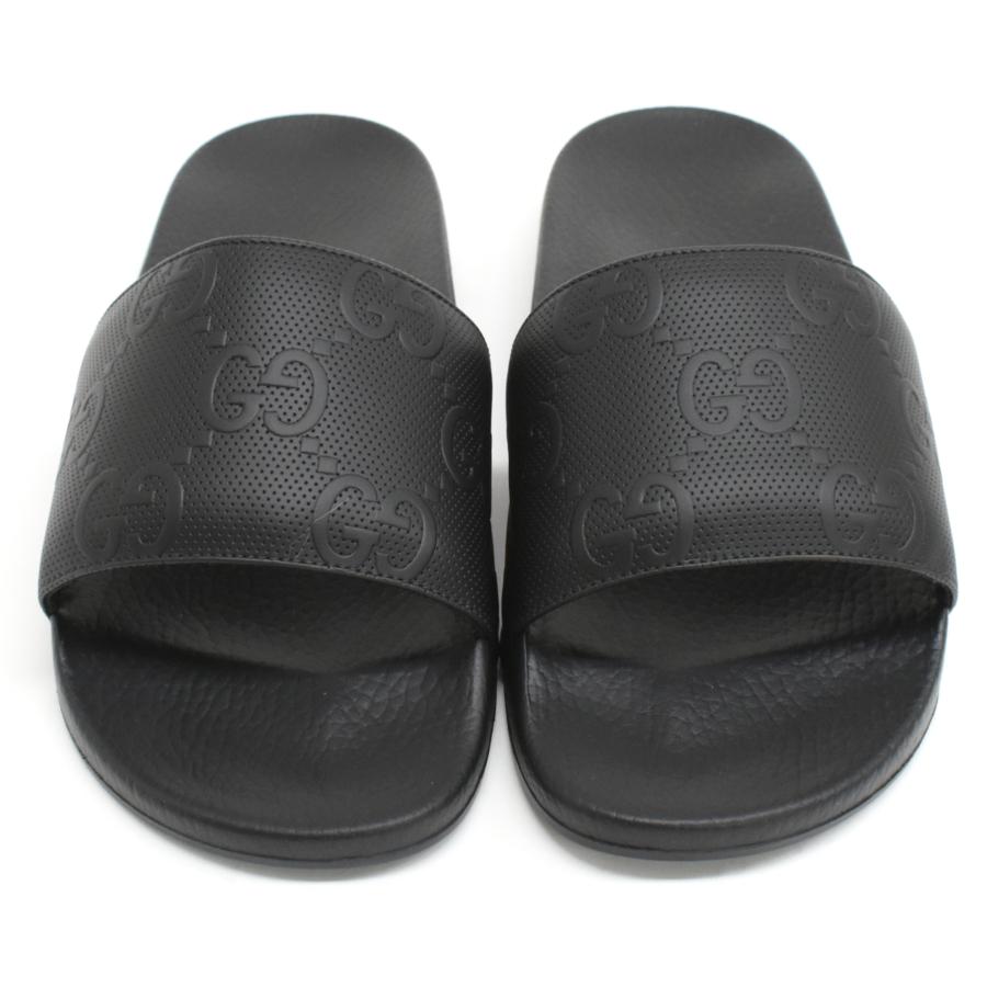 【最終価格】GUCCI ブラック スライドサンダル　ビーチサンダル　メンズ 最終価格】GUCCI ブラック スライドサンダル ビーチサンダル