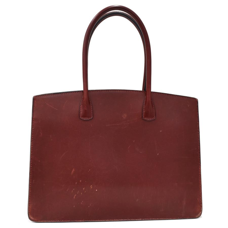 エルメス ホワイトバスPM ハンドバッグ トート □F刻印 ボックスカーフ  