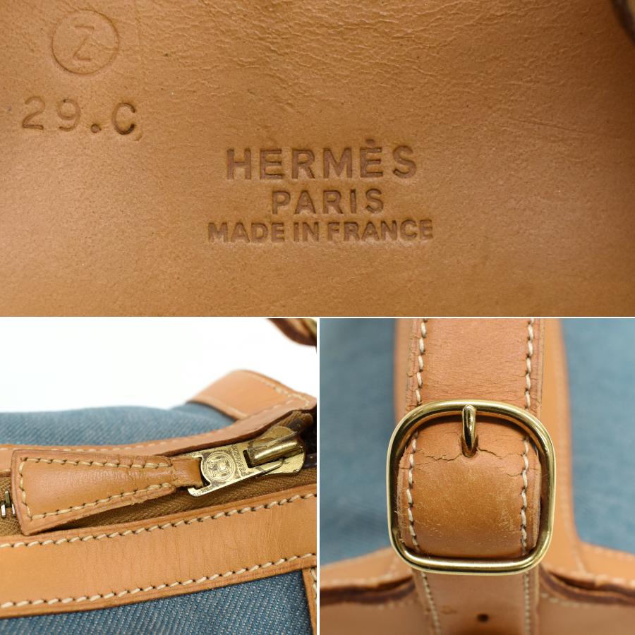 HERMES エルメス ドレミ ショルダーバッグ デニム レザー ライト HERMES エルメス ドレミ ショルダーバッグ デニム レザー ライト