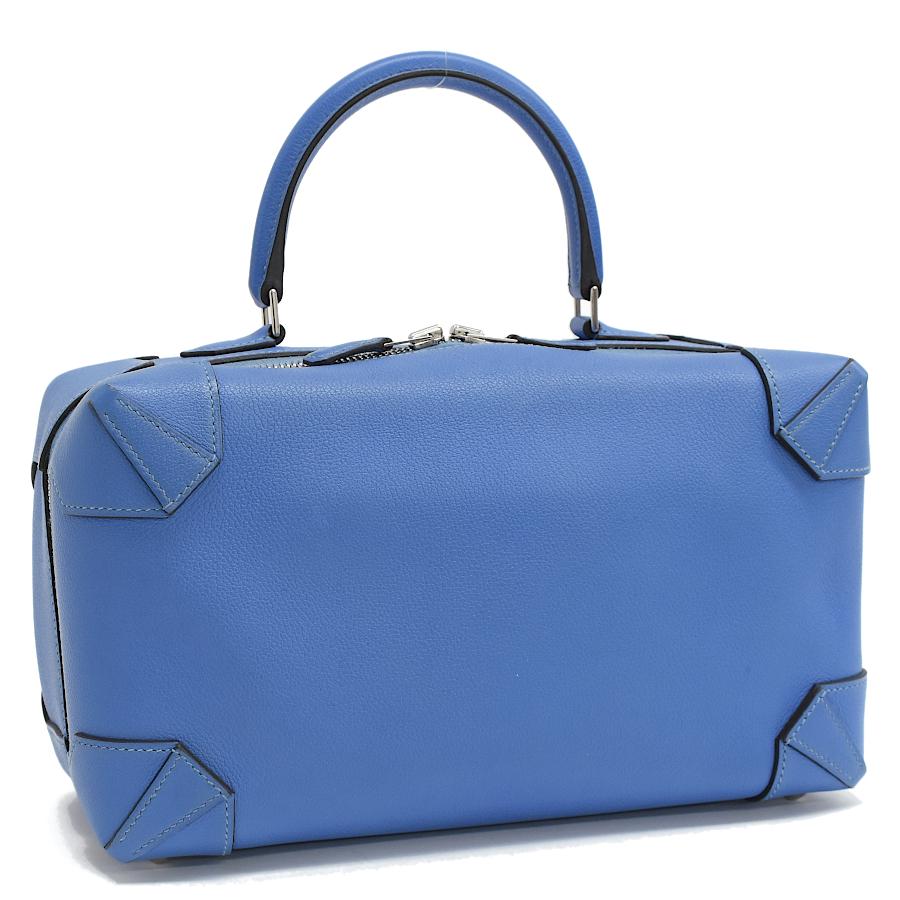 HERMES（エルメス） ハンドバッグ マキシボックス □R刻 レザー ブルー