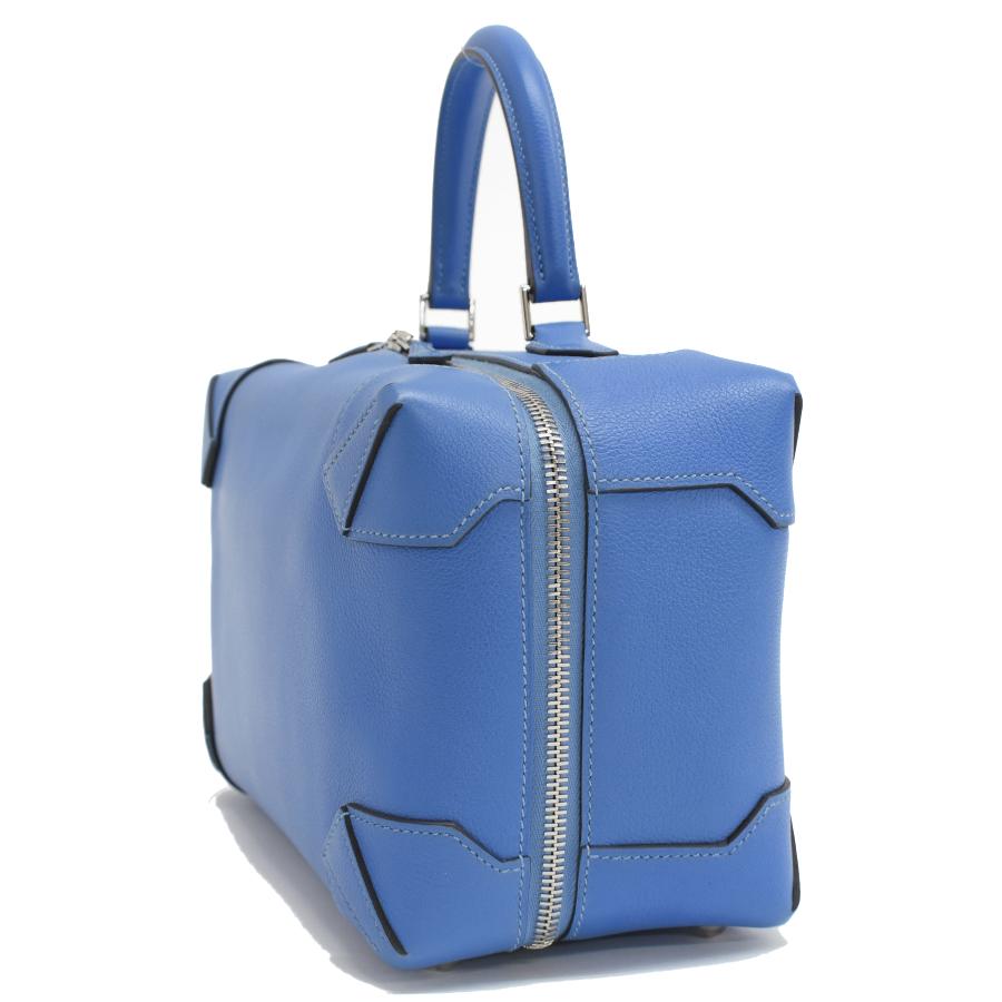 HERMES（エルメス） ハンドバッグ マキシボックス □R刻 レザー ブルー