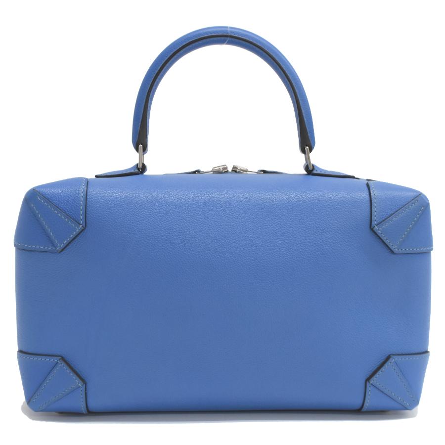 HERMES（エルメス） ハンドバッグ マキシボックス □R刻 レザー ブルー