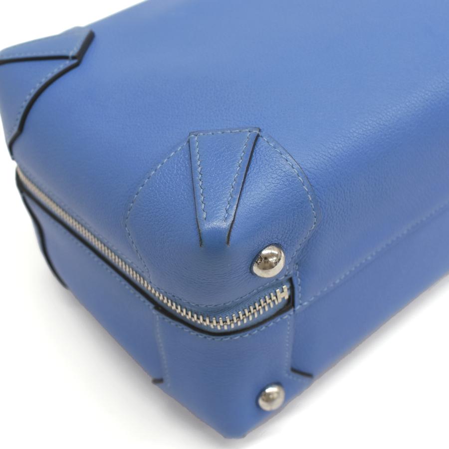 HERMES（エルメス） ハンドバッグ マキシボックス □R刻 レザー ブルー