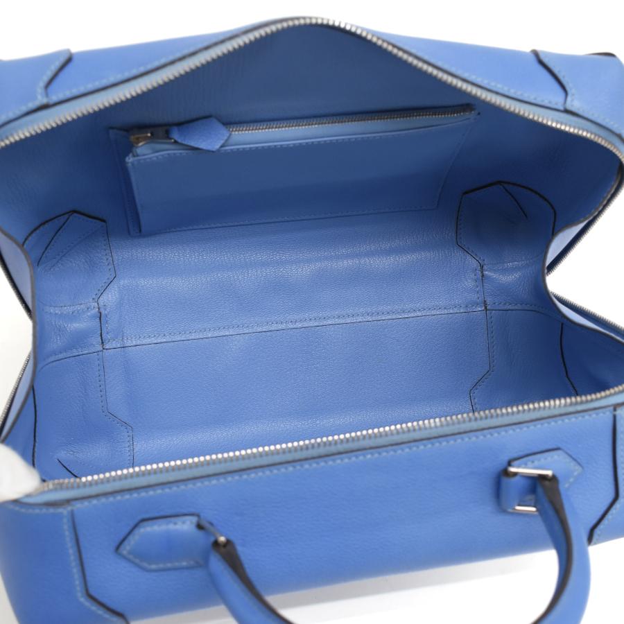 HERMES（エルメス） ハンドバッグ マキシボックス □R刻 レザー ブルー