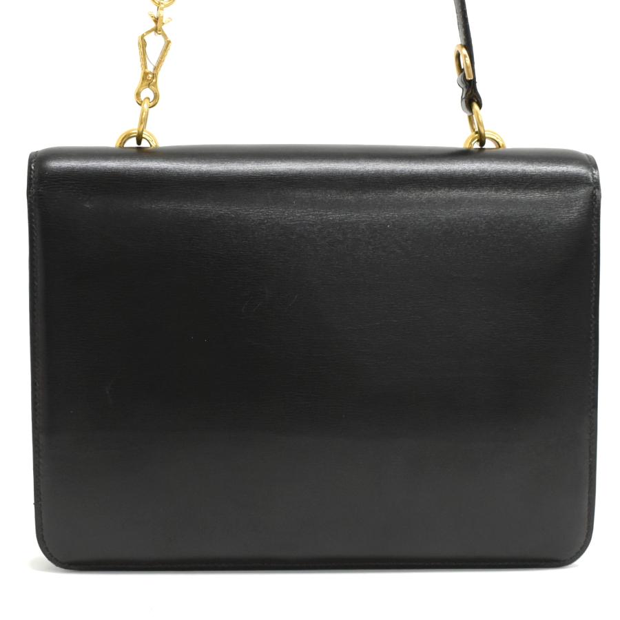 HERMES(エルメス) ショルダーバッグ サンドリーヌ 黒 ゴールド金具 HERMES（エルメス） サンドリーヌ ショルダーバッグ レザー ブラック