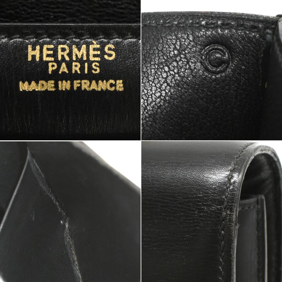 HERMES（エルメス） サンドリーヌ ショルダーバッグ レザー ブラック
