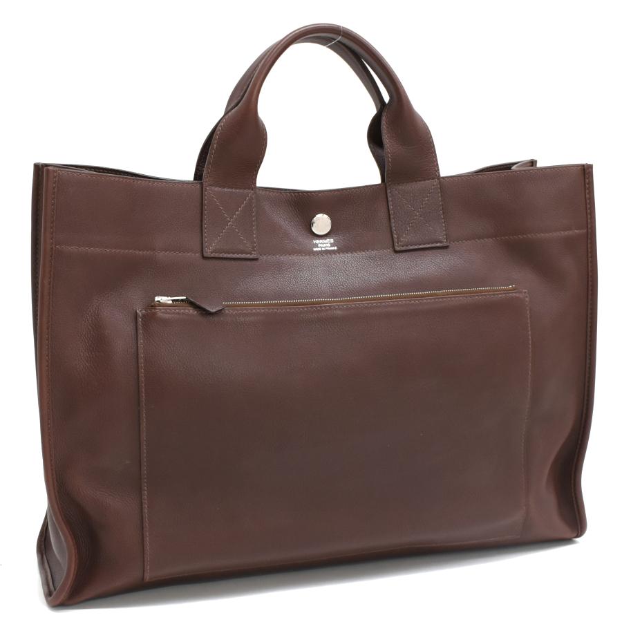 HERMES（エルメス） サックベルラン40 トートバッグ □K刻印 レザー