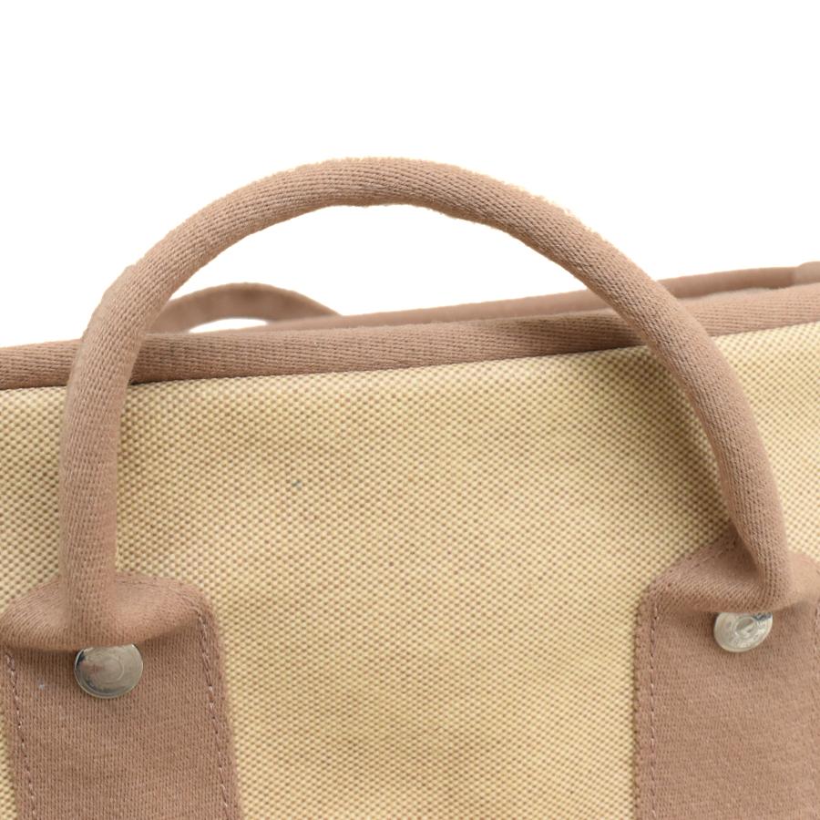 HERMES（エルメス） ランドリーバッグ キャンバス ベージュ ブラウン