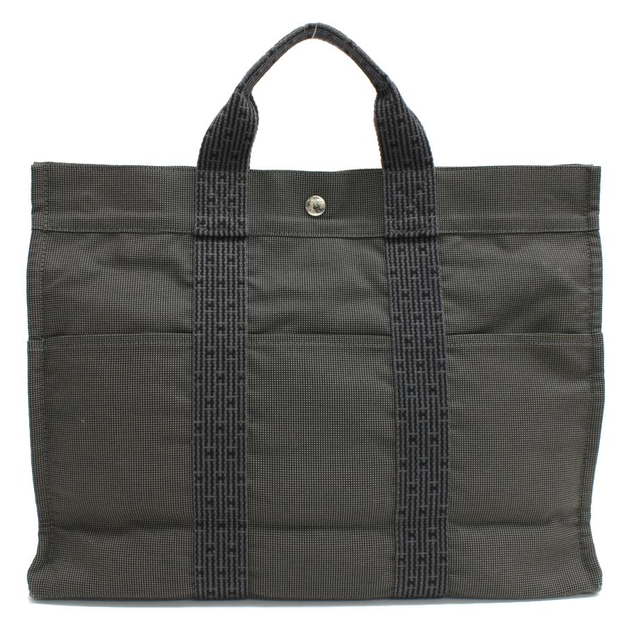 エールライン エルメス トートバッグ MM ハンドバッグ ナイロン