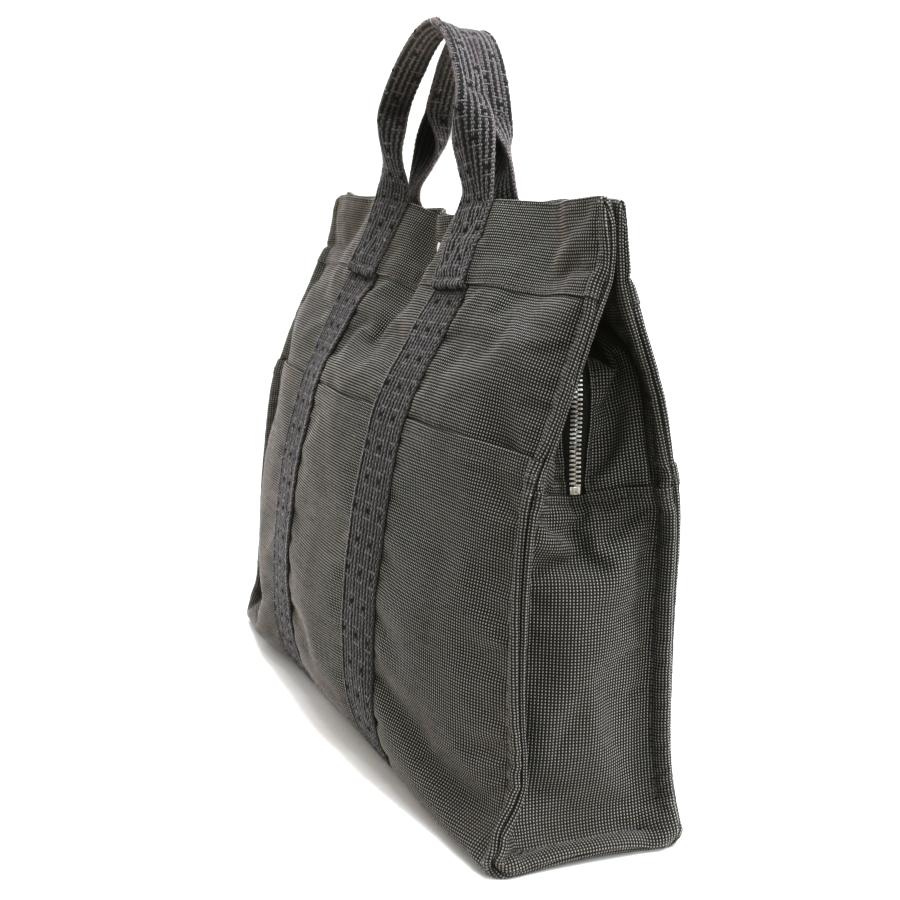 エルメス エールライン トートバッグ MM ハンドバッグ ナイロンキャンバス グレー HERMES Her Line | エールライン | 01
