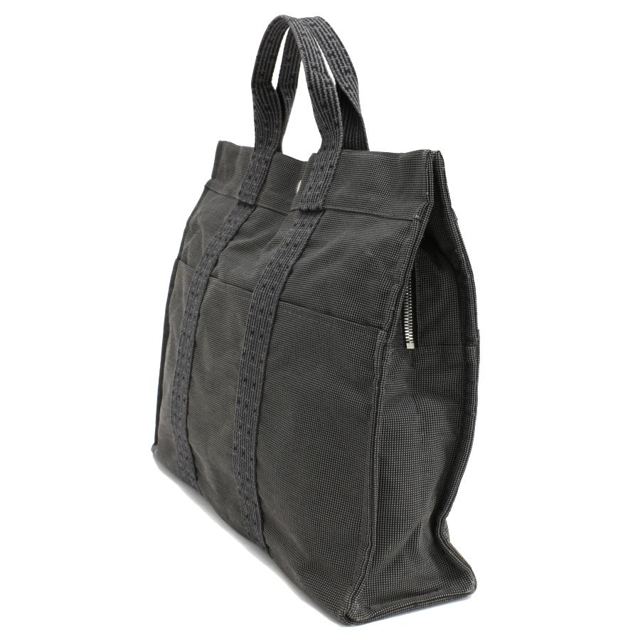 エルメス エールライン トートバッグ MM ハンドバッグ ナイロンキャンバス グレー HERMES Her Line | エールライン | 01