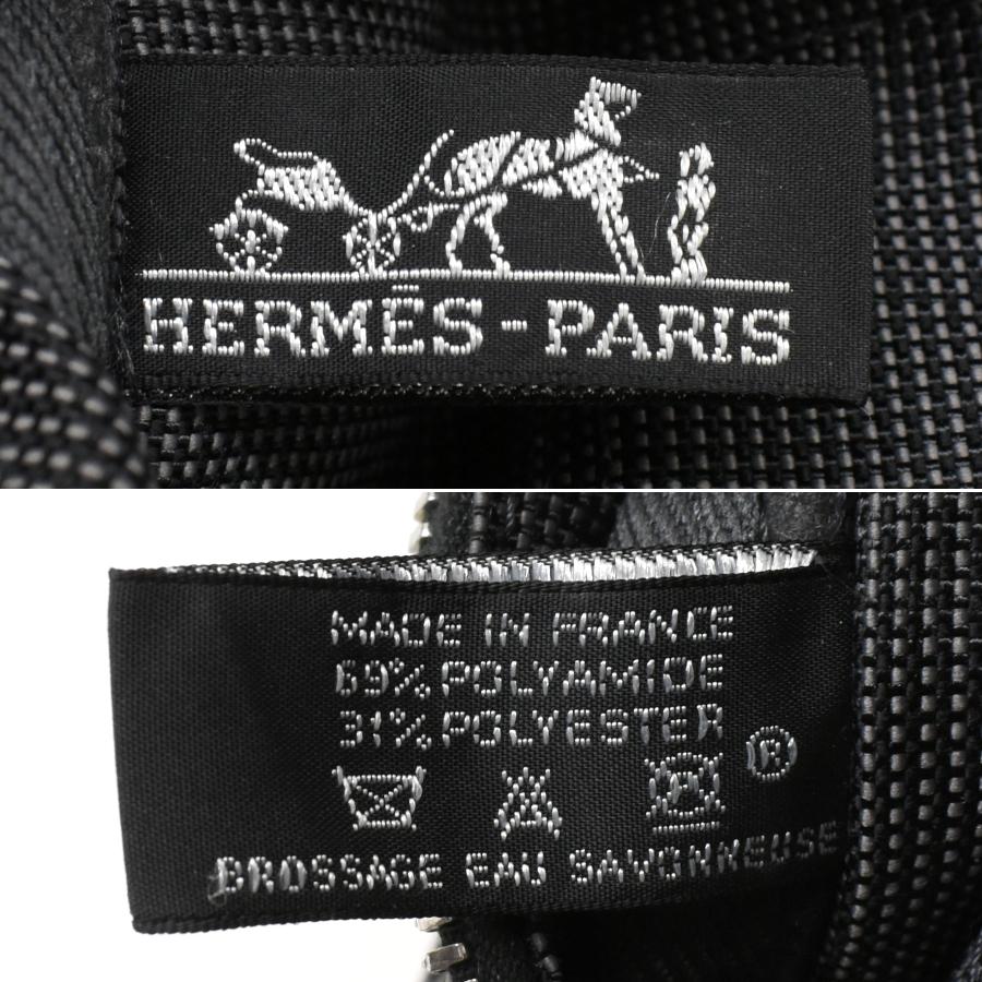 エルメス エールライン トートバッグ MM ハンドバッグ ナイロンキャンバス グレー HERMES Her Line | エールライン | 08