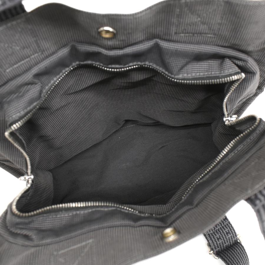 新品同様 エルメス サックアドMM トート リュックサック エールライン ポリアミドキャンバス グレー HERMES Ad MM | エールライン | 07