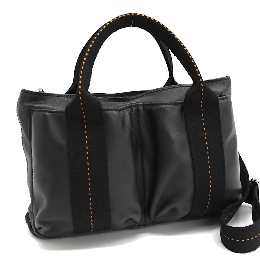 エルメス　キャラバンホリゾンタル　ブラック HERMES（エルメス） 新品同様 キャラバンホリゾンタルPM 2way トート