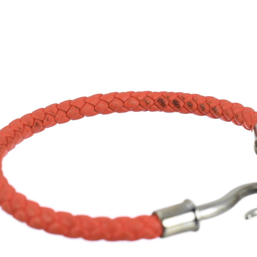 HERMES エルメス レザーブレスレット (レッド) HERMES（エルメス） ジャンボH ブレスレット ヴォースウィフト レザー