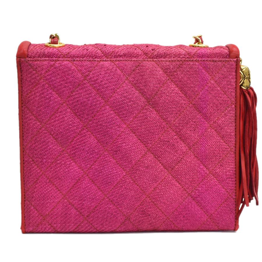 CHANEL シャネル チェーンショルダーバッグ ダブルフラップ タッセル 
