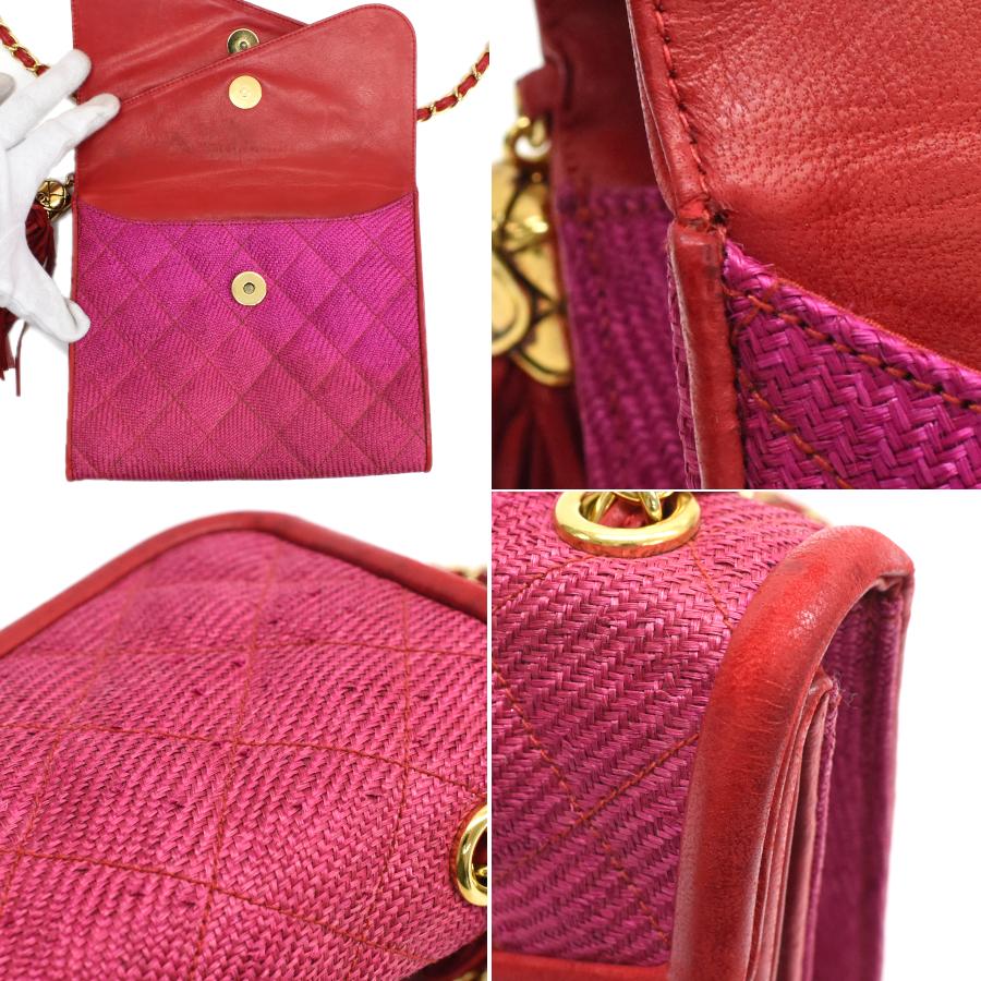 CHANEL シャネル チェーンショルダーバッグ ダブルフラップ タッセル 