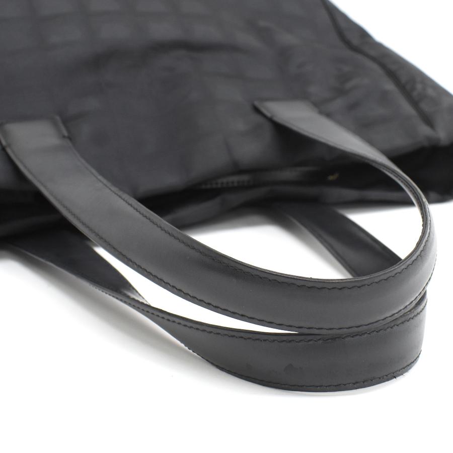 ニュートラベルライン シャネル トートバッグ ナイロン ブラック