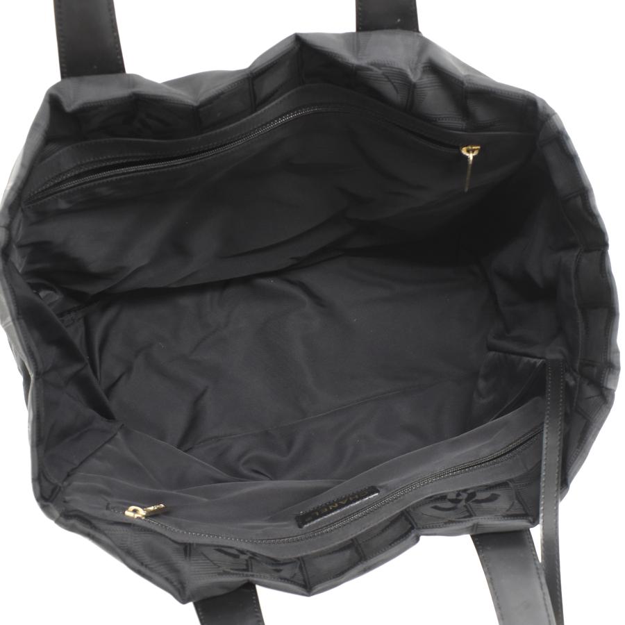 ニュートラベルライン シャネル トートバッグ ナイロン ブラック