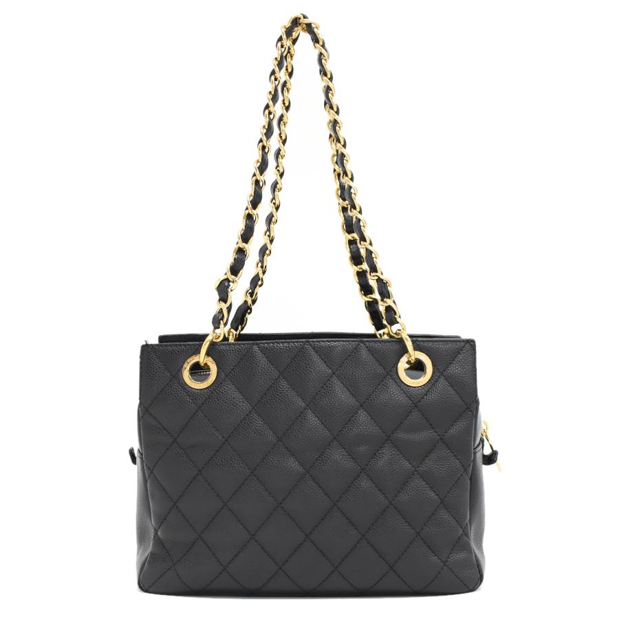 キャビアスキン シャネル PTT プチタイムレス チェーントートバッグ
