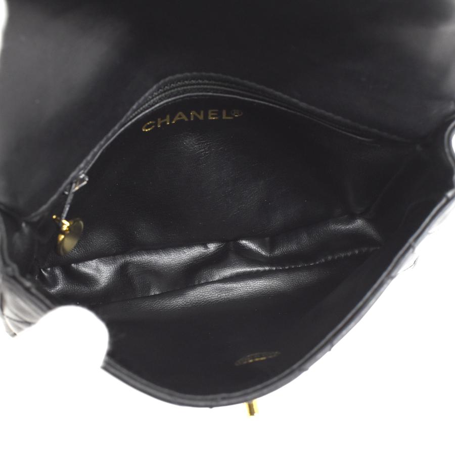 CHANEL / マトラッセ ウエストバッグ ラムスキン マトラッセ 新品同様 シャネル ウエストバッグ ラムスキン ブラック