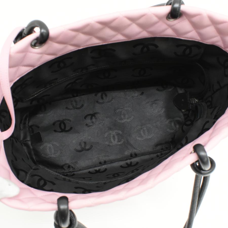 CAMBON シャネル カンボンライン ラージ トートバッグ ショルダー